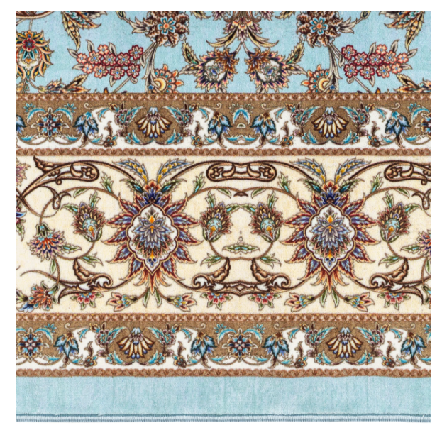Pile Material Acrylic Rug, Classic Collection-Blue 2000010140