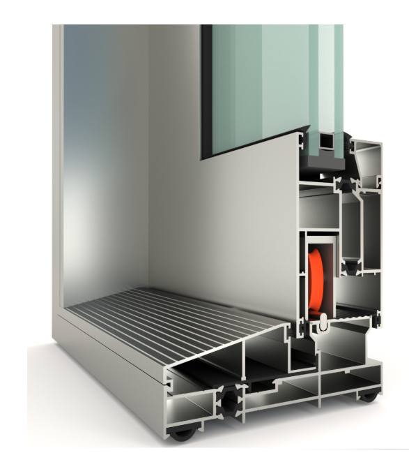 single rail lift and slide wiindow system and thermal break MTS 137