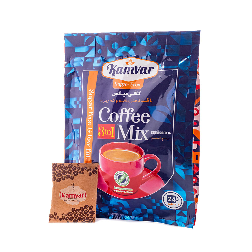 Kamvar Sugar-Free & Diet Instant Coffee Mix with Non-Dairy Creamer - 24 Sachets (216g)