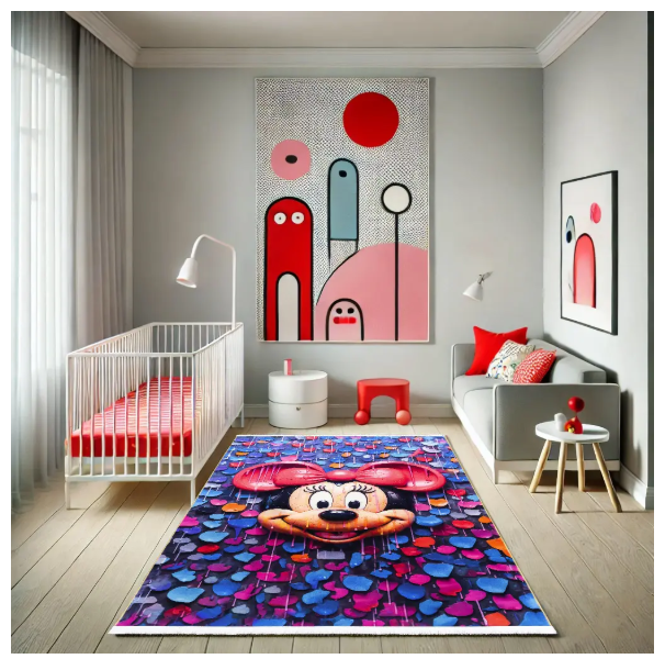 Polyester-Polyogen Rug, Kids Collection,Gray 25 KD0020