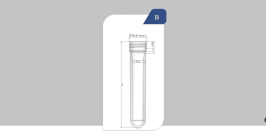 28mm SP400 Detergent Neck PET Preform for Trigger Spray Pumps, Dispensing Closures & Hygiene Bottles - 32.5g