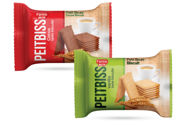 PEITBISS Petit Beurre Biscuit  Vanilla & Cocoa Flavors