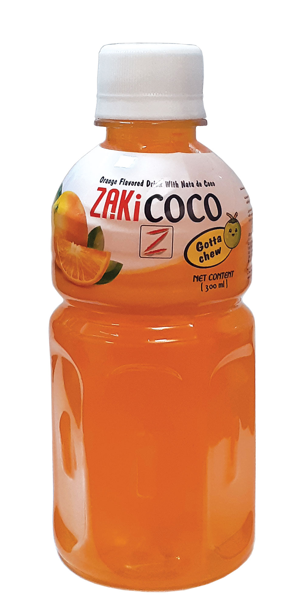Orange-Flavored Nata de Coco Drink – 300ML PET Bottle