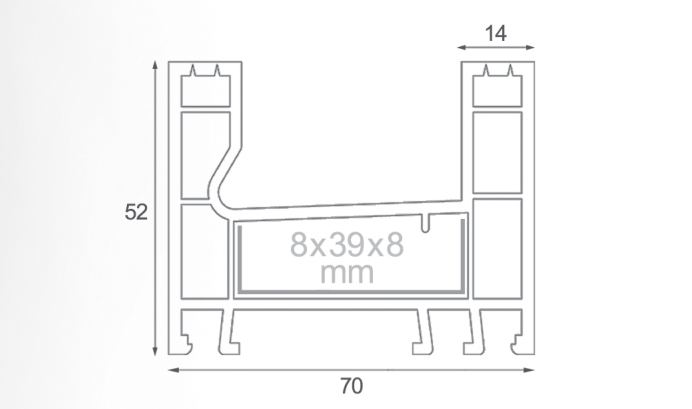 Double-rail frame profile