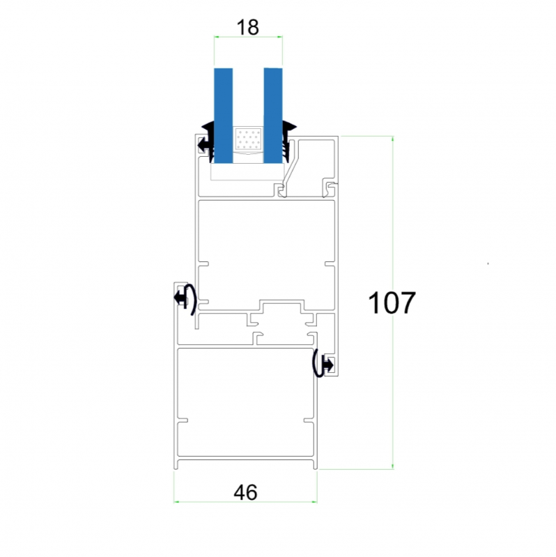 ALDOX system is a normal door and window system 