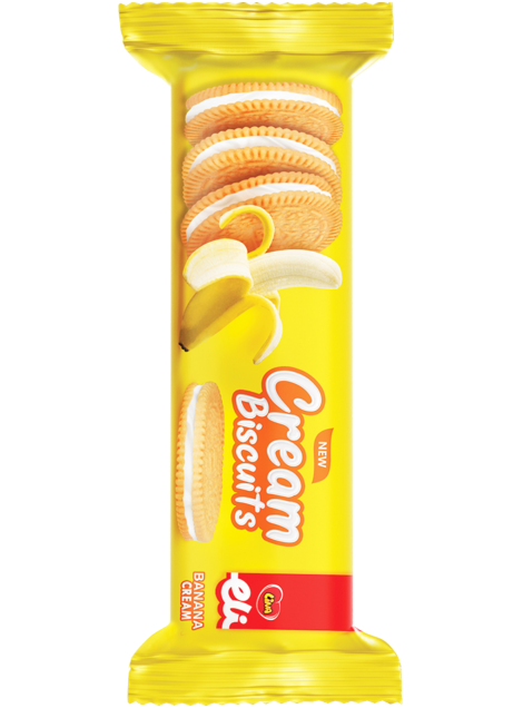 Banana/Vanilla  Cream Biscuit