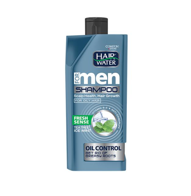 Hair Water 400 Men’s Anti-Dandruff & Cooling Shampoo for Oily Hair