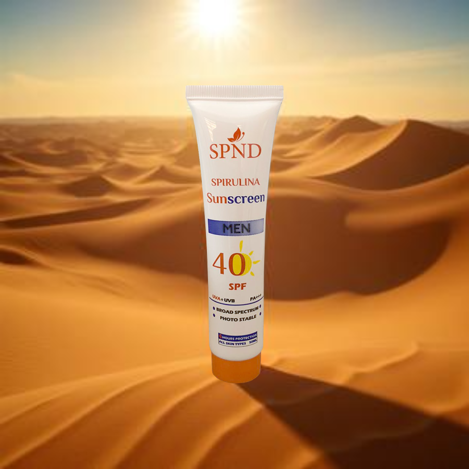 Spirulina Sunscreen SPF40  For Men