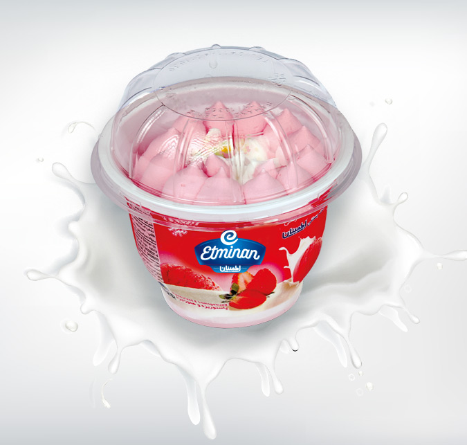 Strawberry & Vanilla Pasteurized Homogenized Cup Ice Cream