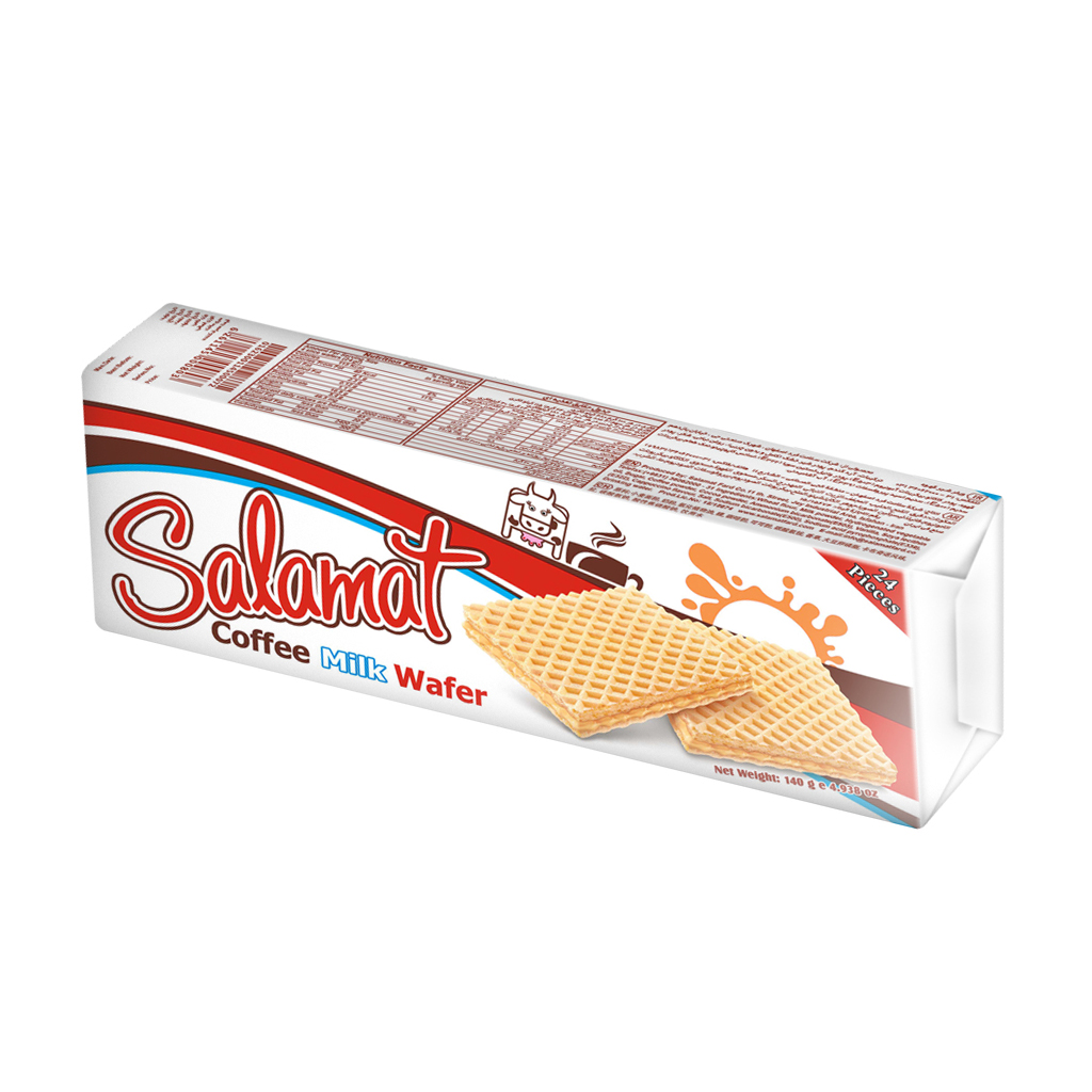 Salamat Vaina Dark Chocolate & Milk Coffee Cream Wafer Biscuits - 140 g