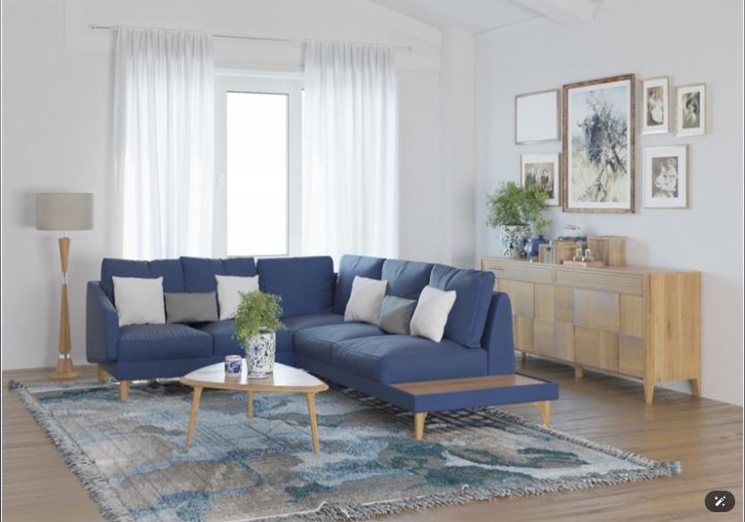 MARKAN Modern Sofa Set , Plywood Frame & High-Resilience Polyurethane Foam