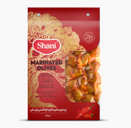 Marinated olives with chili seasoning - 220g