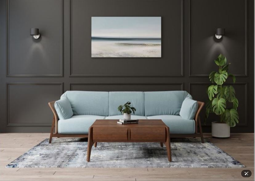 MILAN Contemporary Italian-Style Sofa , Metal & Plywood Frame with High-Resilience Foam