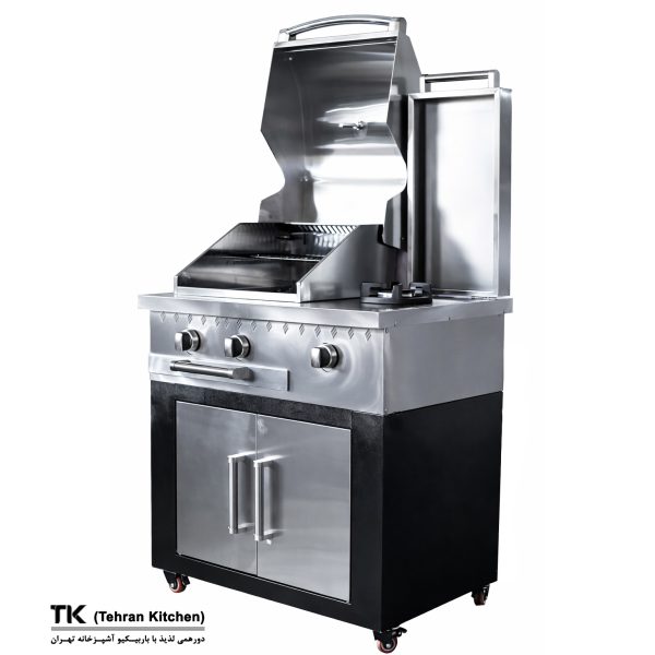 Tehran Kitchen 92 cm Stainless Steel BBQ Grill with Cabinet and Side Burner