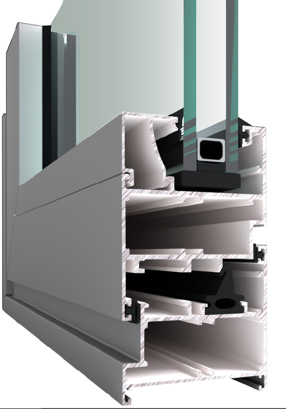 AH60 is non-thermal break window and door System