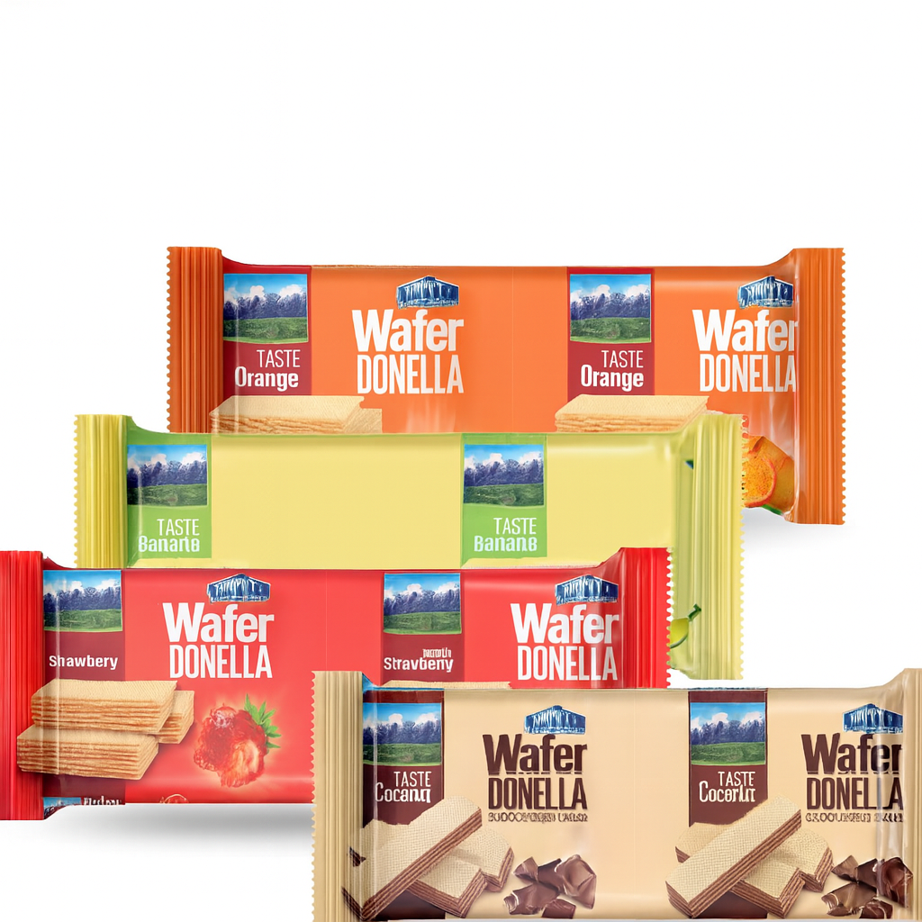 Donella Premium Flavored Wafer  Fruit & Cocoa Selection