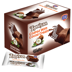 Lamiyan Cocoa Cream Coated Wafer - Display Carton