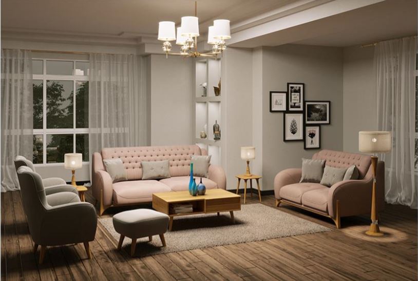 HENZA  Two-Tone Modern Coffee Table with Soft-Close Drawer