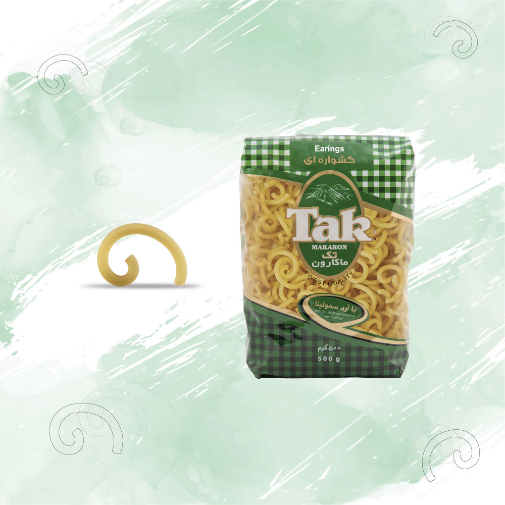 Tak Makaron Earrings-Shaped Pasta