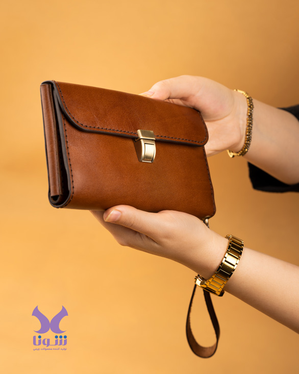 Genuine Leather Hand Clutch Bag