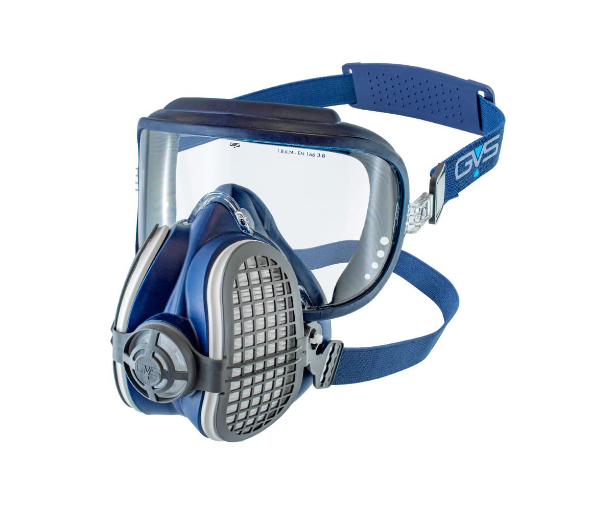 Half-Face Respirator with Integrated Safety Goggle  P3 Filter