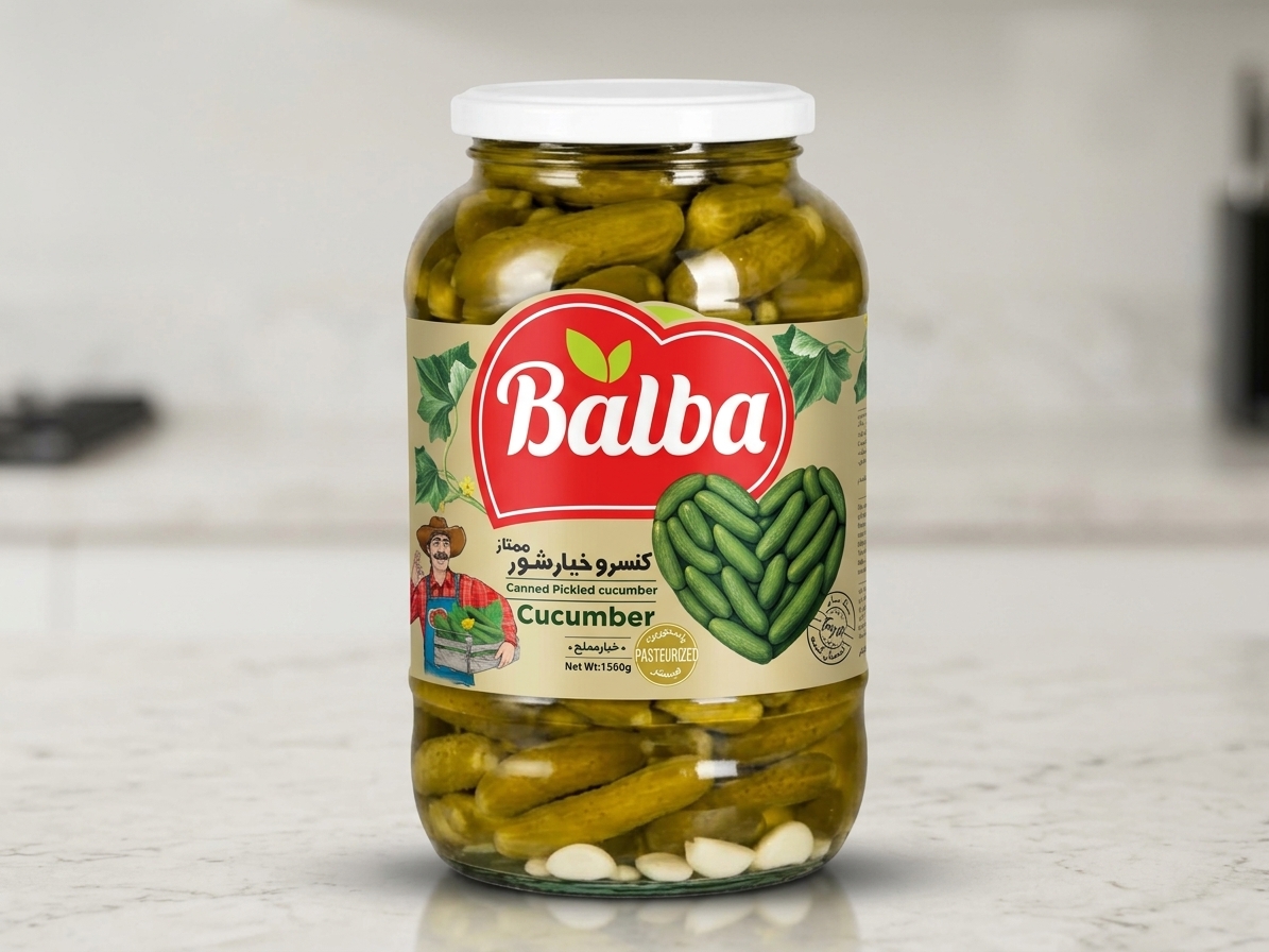 Balba Premium Pickled Cucumbers – 1.5 kg Glass Jar