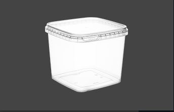1100ML Square PP Plastic Food Container with 12*12CM Dimensions, IML Decoration & Tamper-Evident Lid