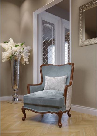 DELAN Classic Sofa Solid Beech Wood Frame & High-Density Foam Upholstery