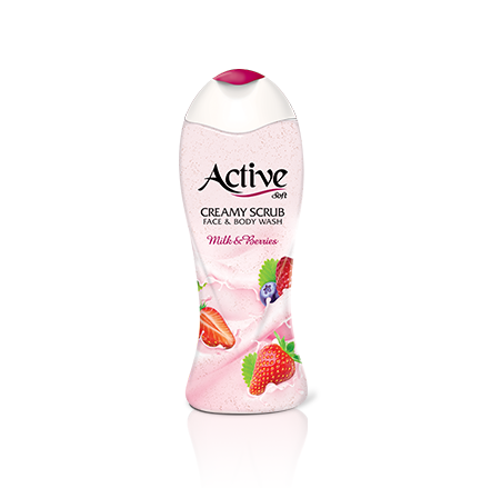 Active Creamy Scrub Face And Body Shampoo 400gr