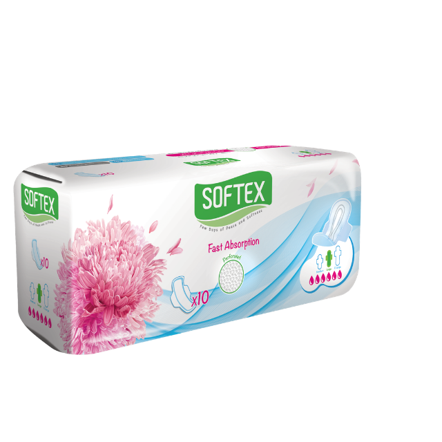 Fluff Sanitary Napkin - Perforated - Large