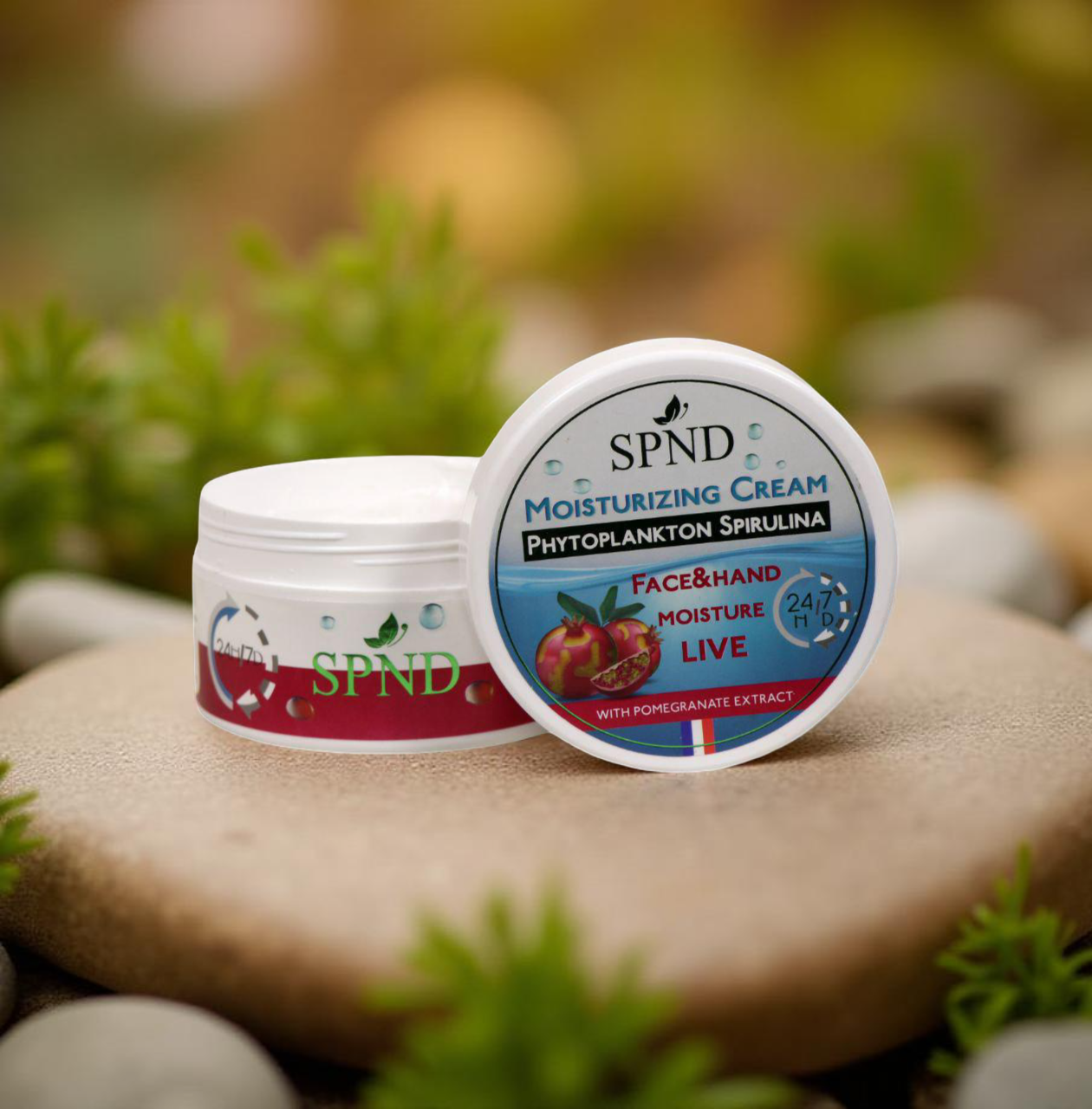SPND Pomegranate Moisturizing Cream with Spirulina & Phytoplankton  200 g