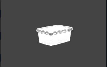 240ML Rectangular PP Plastic Food Container with 8*12CM Dimensions, IML Decoration & Heat-Sealed Lid