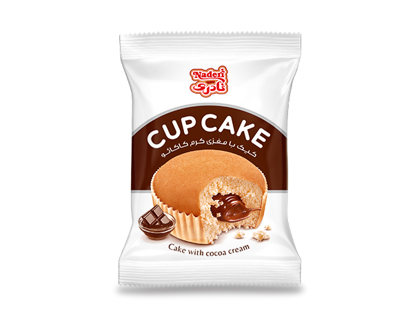 Cup cake with cocoa cream , Orange flavor , Sour cherry  flavor
