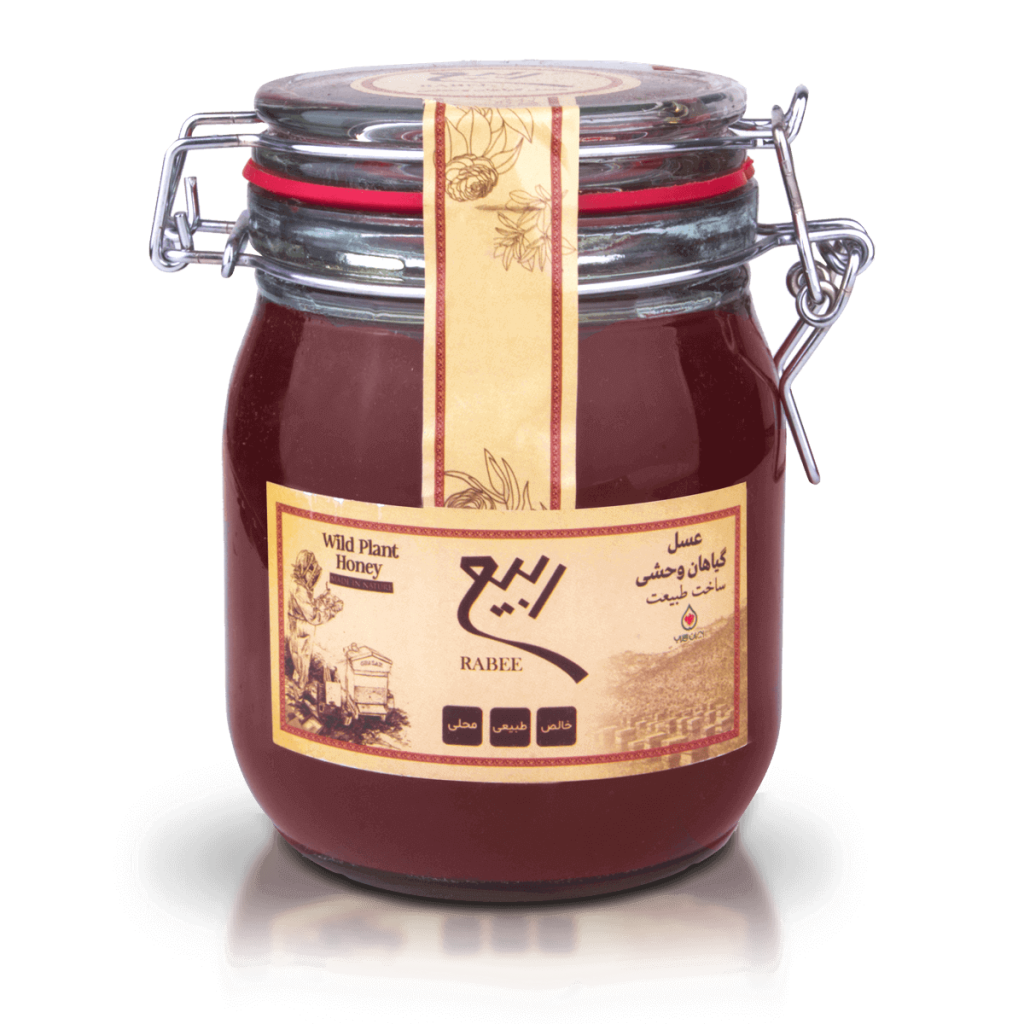 Rabee Natural Honey Assorted Varieties Multi Floral, Sidr, Thyme, Astragalus and Wild Plant Honey 650g and 1000g Glass Jars