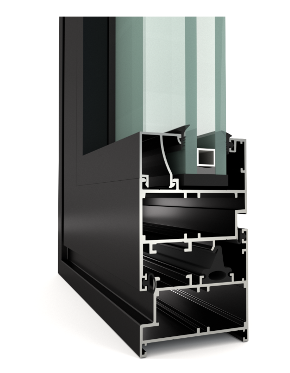AH60 is non-thermal break window and door System