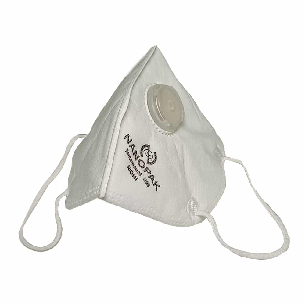 Nanofiber Valved Respirator Mask N99  NANOPAK