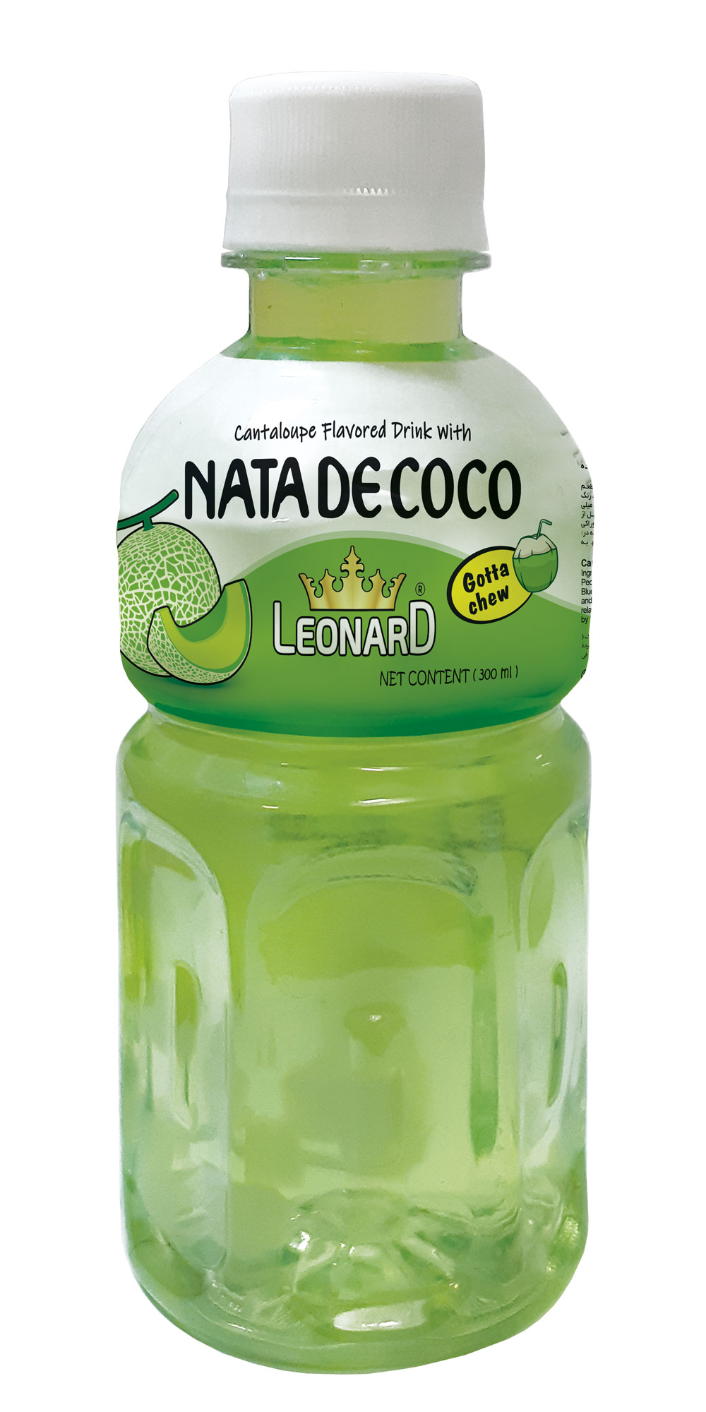 Nata de Coco Cantaloupe Flavored Drink – 300 ml PET Bottle