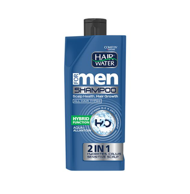 Men’s anti-dandruff and hydrating shampoo, suitable for all hair types  Hair Water 400 ml