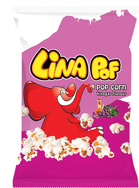 Vinegar Flavor Linapof Popcorn Snacks