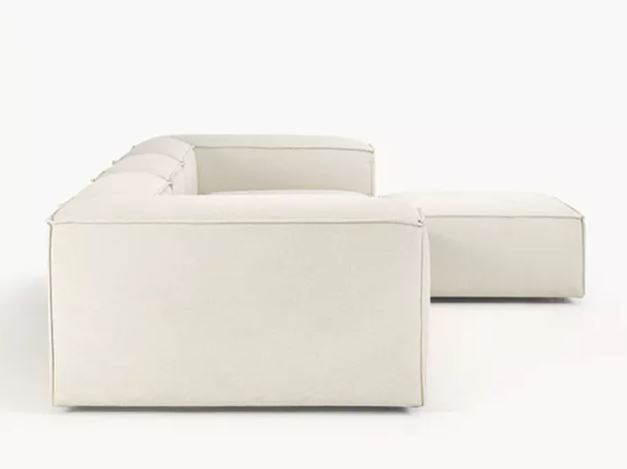 Zed Design Minimalist Modular Puzzle Wooden Sofa with Solid Natural Wood Frame