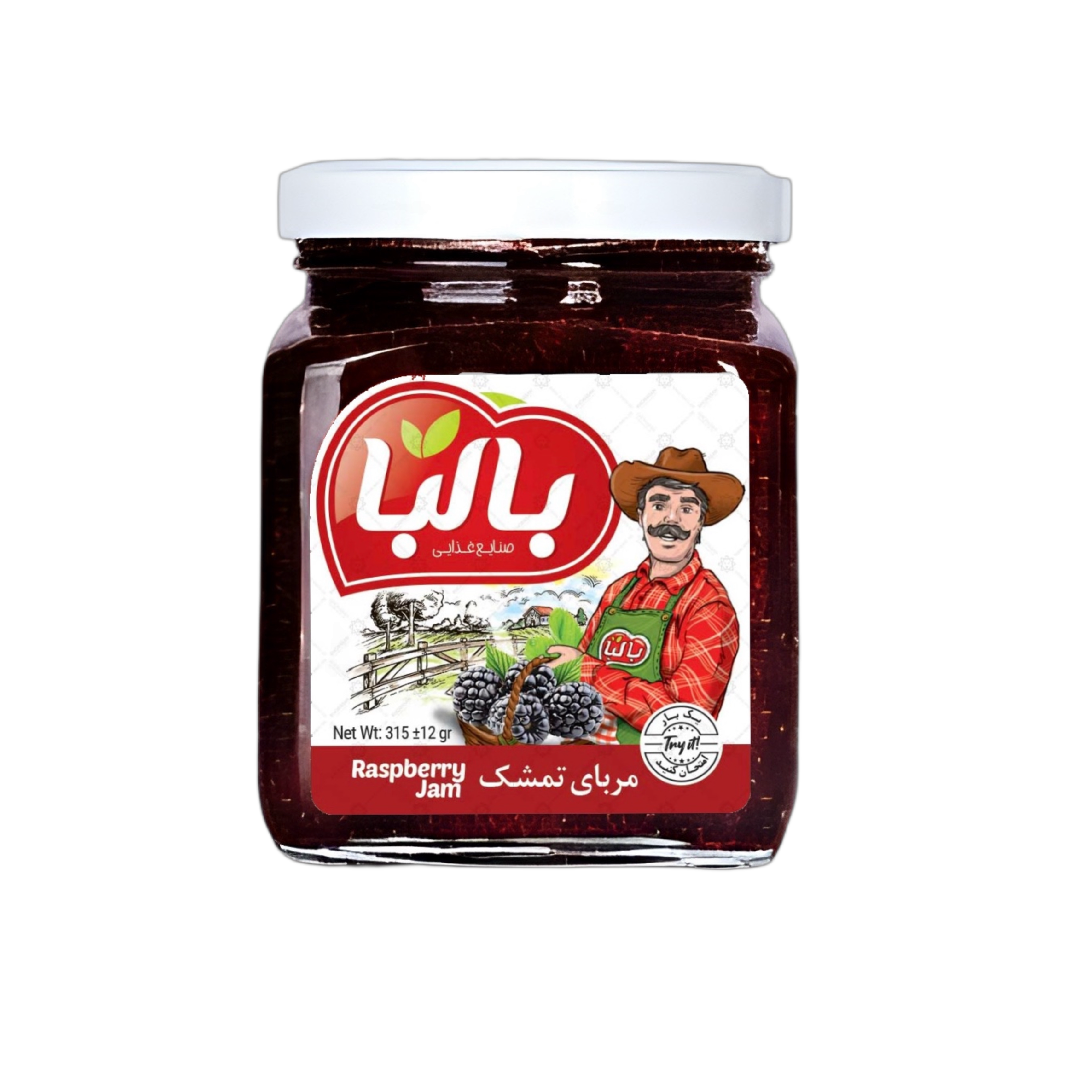 Balba Raspberry Jam – 310 g Glass Jar