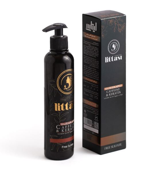 Littasi Sulfate-Free & Paraben-Free Caffeine Anti-Hair Loss Shampoo with Keratin  Strengthening Hair Growth Shampoo for Thicker, Fuller & Healthier Hair (320 ml)