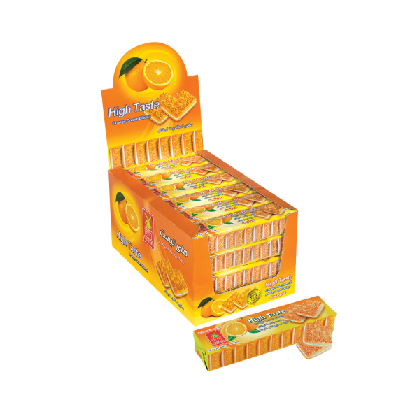 Orange Cream Filled Biscuit