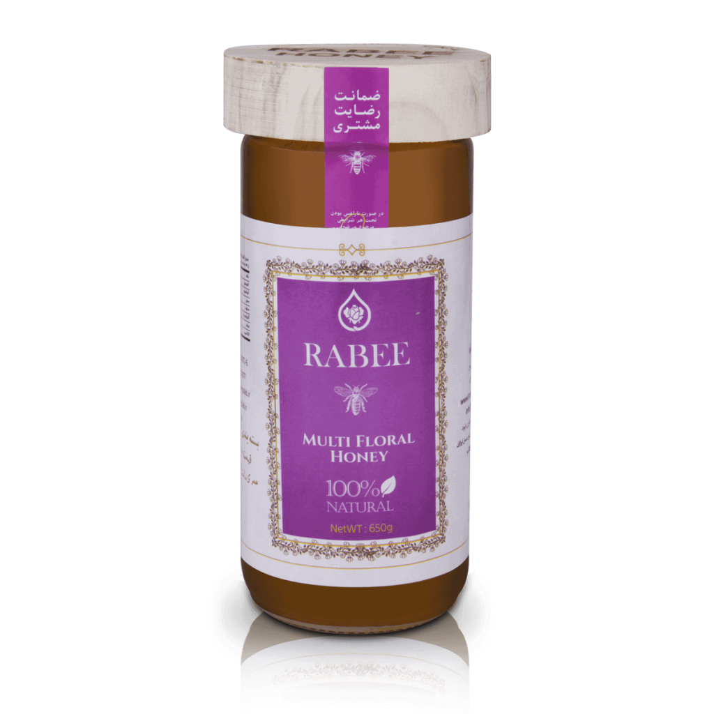Rabee Natural Honey Assorted Varieties Multi Floral, Sidr, Thyme, Astragalus and Wild Plant Honey 650g and 1000g Glass Jars