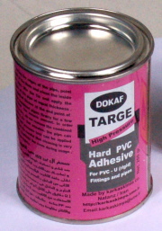 Solvent cement for joining plastic pipes 250gr