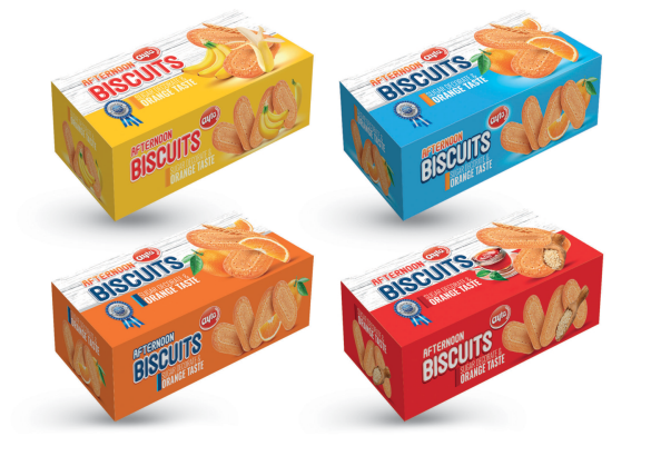 Afternoon Biscuits  Family Pack (Banana / Orange / Milk / Classic Orange)